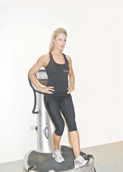 Single leg balance with forward foot reaches